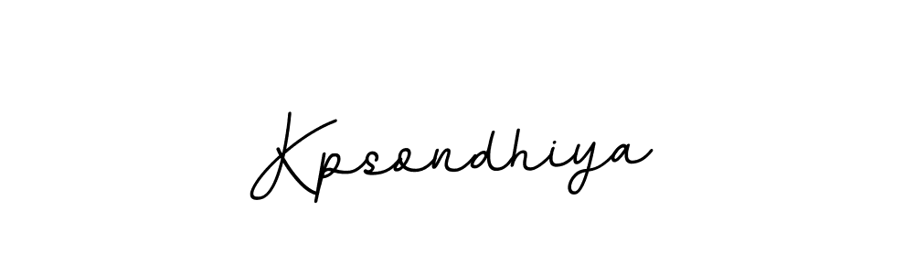 Use a signature maker to create a handwritten signature online. With this signature software, you can design (BallpointsItalic-DORy9) your own signature for name Kpsondhiya. Kpsondhiya signature style 11 images and pictures png