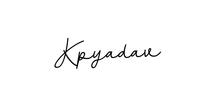 The best way (BallpointsItalic-DORy9) to make a short signature is to pick only two or three words in your name. The name Kpyadav include a total of six letters. For converting this name. Kpyadav signature style 11 images and pictures png