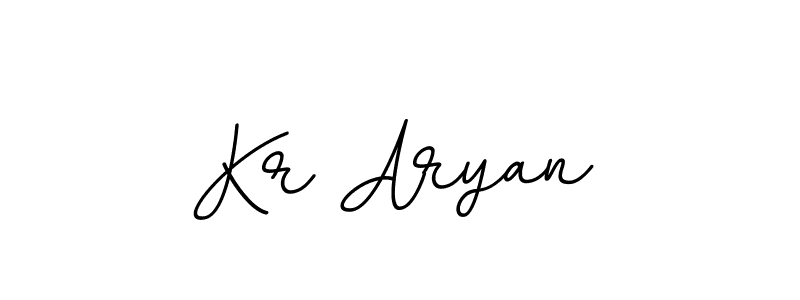 Design your own signature with our free online signature maker. With this signature software, you can create a handwritten (BallpointsItalic-DORy9) signature for name Kr Aryan. Kr Aryan signature style 11 images and pictures png