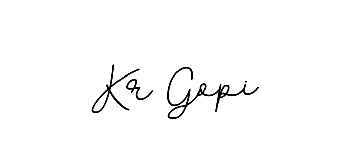 Use a signature maker to create a handwritten signature online. With this signature software, you can design (BallpointsItalic-DORy9) your own signature for name Kr Gopi. Kr Gopi signature style 11 images and pictures png