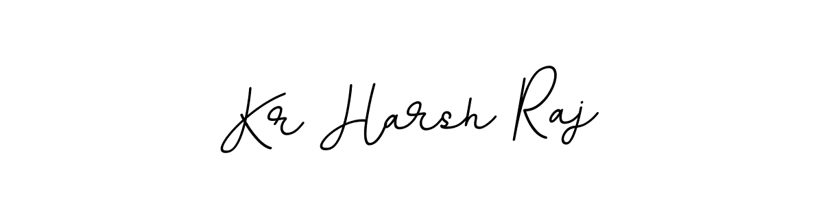 Design your own signature with our free online signature maker. With this signature software, you can create a handwritten (BallpointsItalic-DORy9) signature for name Kr Harsh Raj. Kr Harsh Raj signature style 11 images and pictures png
