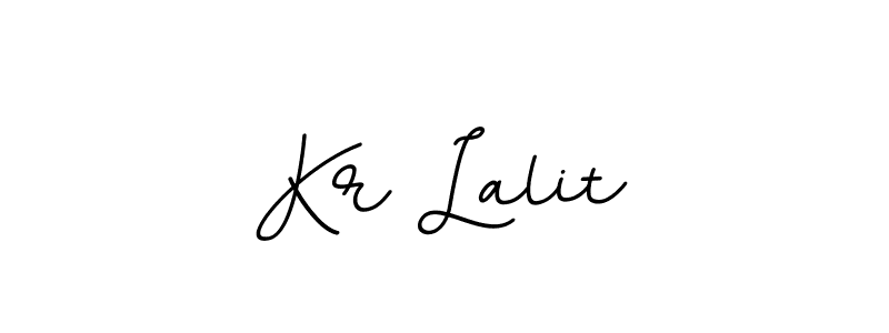 The best way (BallpointsItalic-DORy9) to make a short signature is to pick only two or three words in your name. The name Kr Lalit include a total of six letters. For converting this name. Kr Lalit signature style 11 images and pictures png