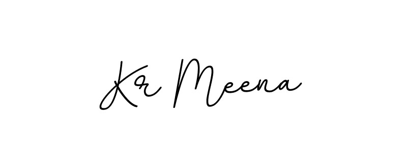 You should practise on your own different ways (BallpointsItalic-DORy9) to write your name (Kr Meena) in signature. don't let someone else do it for you. Kr Meena signature style 11 images and pictures png