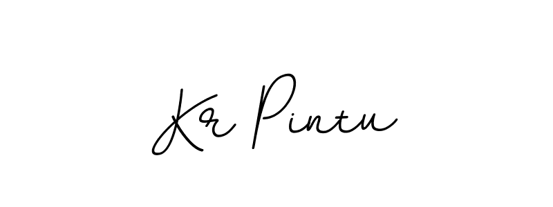 Kr Pintu stylish signature style. Best Handwritten Sign (BallpointsItalic-DORy9) for my name. Handwritten Signature Collection Ideas for my name Kr Pintu. Kr Pintu signature style 11 images and pictures png