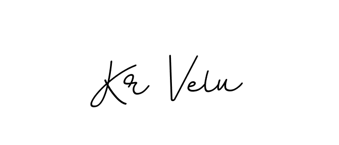 Kr Velu stylish signature style. Best Handwritten Sign (BallpointsItalic-DORy9) for my name. Handwritten Signature Collection Ideas for my name Kr Velu. Kr Velu signature style 11 images and pictures png