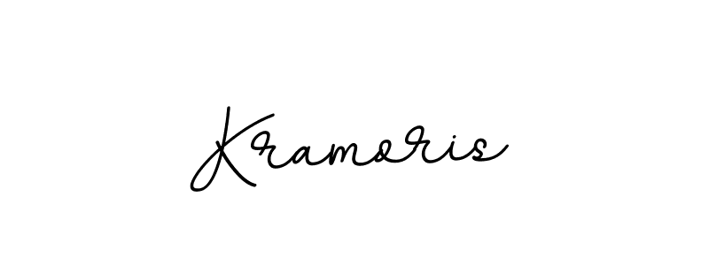 How to make Kramoris name signature. Use BallpointsItalic-DORy9 style for creating short signs online. This is the latest handwritten sign. Kramoris signature style 11 images and pictures png