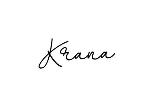 Design your own signature with our free online signature maker. With this signature software, you can create a handwritten (BallpointsItalic-DORy9) signature for name Krana. Krana signature style 11 images and pictures png