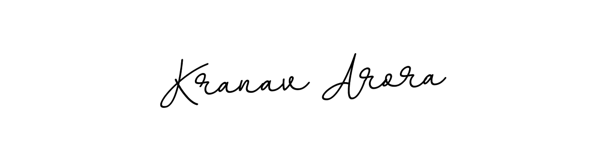 Use a signature maker to create a handwritten signature online. With this signature software, you can design (BallpointsItalic-DORy9) your own signature for name Kranav Arora. Kranav Arora signature style 11 images and pictures png