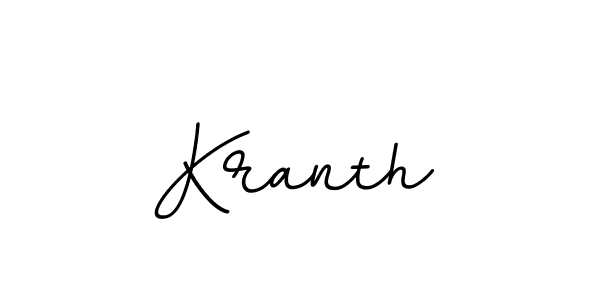 It looks lik you need a new signature style for name Kranth. Design unique handwritten (BallpointsItalic-DORy9) signature with our free signature maker in just a few clicks. Kranth signature style 11 images and pictures png