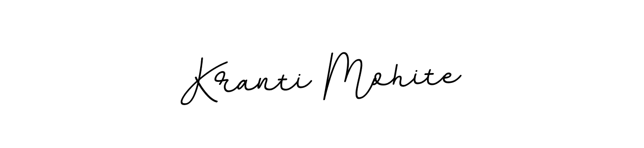 Design your own signature with our free online signature maker. With this signature software, you can create a handwritten (BallpointsItalic-DORy9) signature for name Kranti Mohite. Kranti Mohite signature style 11 images and pictures png