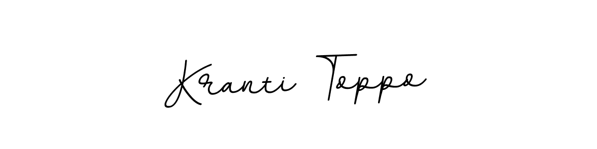 This is the best signature style for the Kranti Toppo name. Also you like these signature font (BallpointsItalic-DORy9). Mix name signature. Kranti Toppo signature style 11 images and pictures png