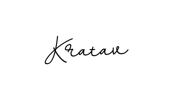 How to make Kratav name signature. Use BallpointsItalic-DORy9 style for creating short signs online. This is the latest handwritten sign. Kratav signature style 11 images and pictures png