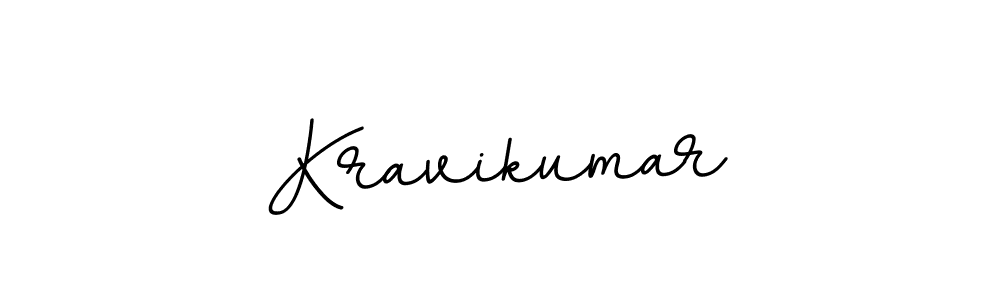 Use a signature maker to create a handwritten signature online. With this signature software, you can design (BallpointsItalic-DORy9) your own signature for name Kravikumar. Kravikumar signature style 11 images and pictures png