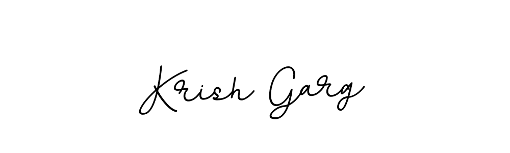 Use a signature maker to create a handwritten signature online. With this signature software, you can design (BallpointsItalic-DORy9) your own signature for name Krish Garg. Krish Garg signature style 11 images and pictures png