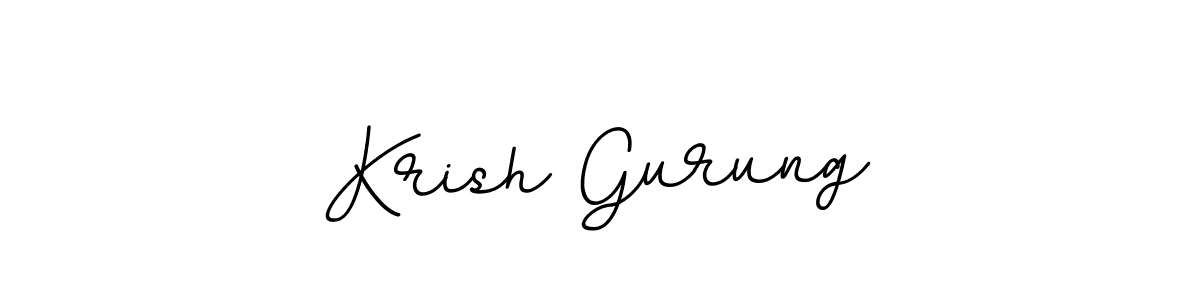 Also we have Krish Gurung name is the best signature style. Create professional handwritten signature collection using BallpointsItalic-DORy9 autograph style. Krish Gurung signature style 11 images and pictures png