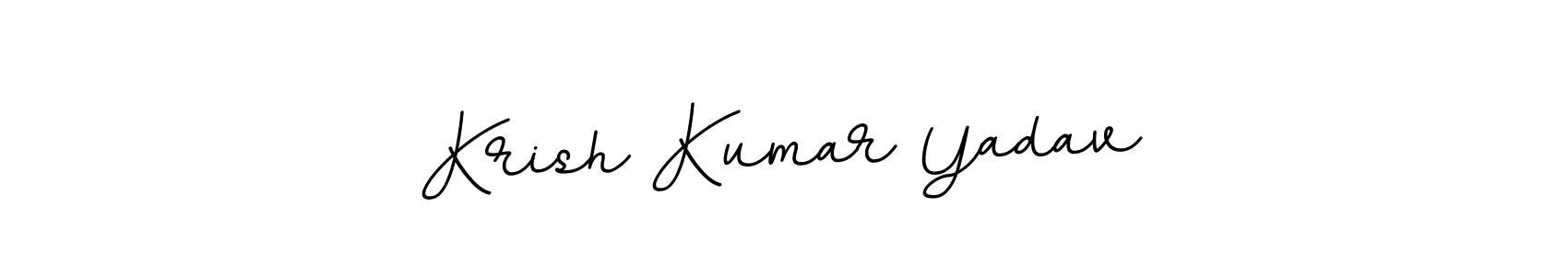 Create a beautiful signature design for name Krish Kumar Yadav. With this signature (BallpointsItalic-DORy9) fonts, you can make a handwritten signature for free. Krish Kumar Yadav signature style 11 images and pictures png
