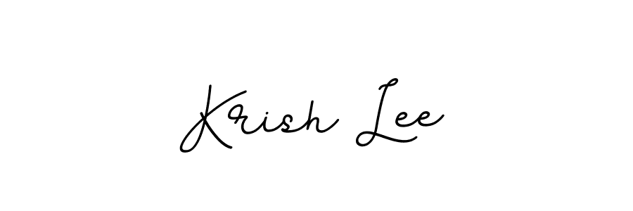 Create a beautiful signature design for name Krish Lee. With this signature (BallpointsItalic-DORy9) fonts, you can make a handwritten signature for free. Krish Lee signature style 11 images and pictures png