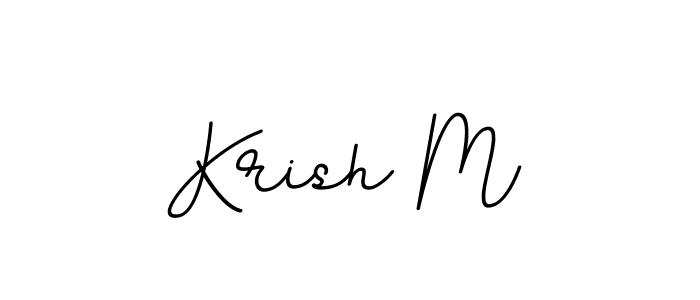 How to Draw Krish M signature style? BallpointsItalic-DORy9 is a latest design signature styles for name Krish M. Krish M signature style 11 images and pictures png