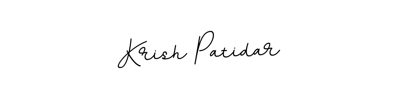 Use a signature maker to create a handwritten signature online. With this signature software, you can design (BallpointsItalic-DORy9) your own signature for name Krish Patidar. Krish Patidar signature style 11 images and pictures png