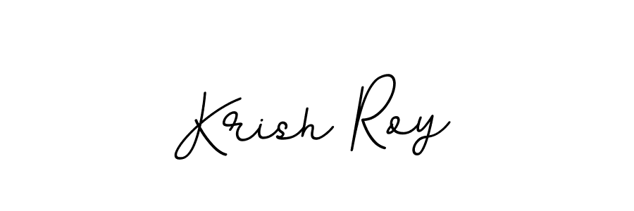 Krish Roy stylish signature style. Best Handwritten Sign (BallpointsItalic-DORy9) for my name. Handwritten Signature Collection Ideas for my name Krish Roy. Krish Roy signature style 11 images and pictures png