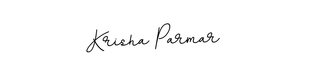 Make a beautiful signature design for name Krisha Parmar. With this signature (BallpointsItalic-DORy9) style, you can create a handwritten signature for free. Krisha Parmar signature style 11 images and pictures png