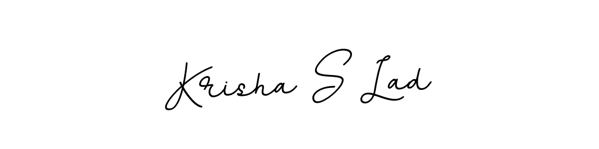 Make a beautiful signature design for name Krisha S Lad. With this signature (BallpointsItalic-DORy9) style, you can create a handwritten signature for free. Krisha S Lad signature style 11 images and pictures png
