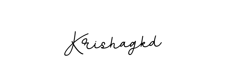 Make a beautiful signature design for name Krishagkd. With this signature (BallpointsItalic-DORy9) style, you can create a handwritten signature for free. Krishagkd signature style 11 images and pictures png