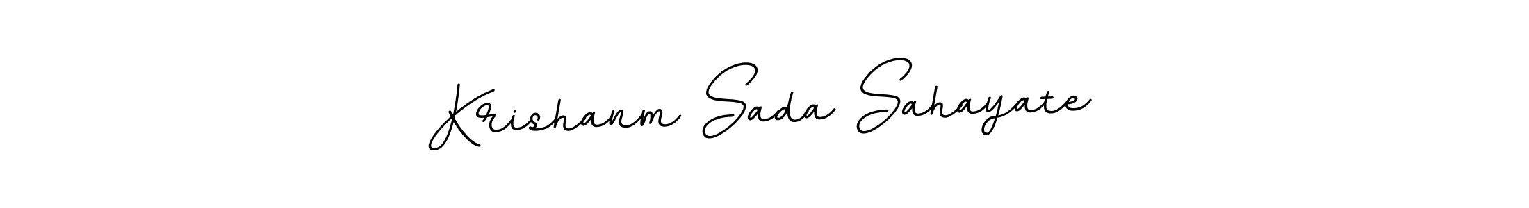 Krishanm Sada Sahayate stylish signature style. Best Handwritten Sign (BallpointsItalic-DORy9) for my name. Handwritten Signature Collection Ideas for my name Krishanm Sada Sahayate. Krishanm Sada Sahayate signature style 11 images and pictures png