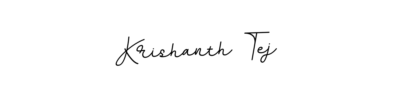 Design your own signature with our free online signature maker. With this signature software, you can create a handwritten (BallpointsItalic-DORy9) signature for name Krishanth Tej. Krishanth Tej signature style 11 images and pictures png