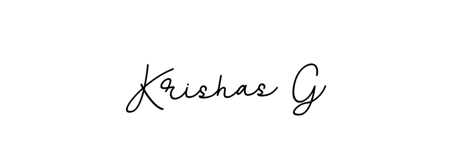 Krishas G stylish signature style. Best Handwritten Sign (BallpointsItalic-DORy9) for my name. Handwritten Signature Collection Ideas for my name Krishas G. Krishas G signature style 11 images and pictures png