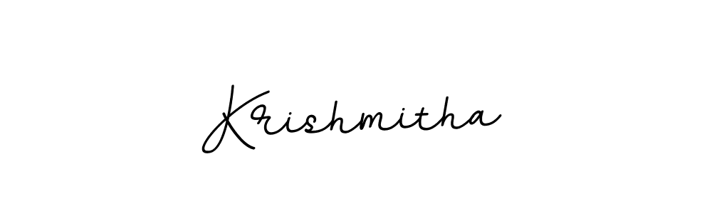 Make a beautiful signature design for name Krishmitha. With this signature (BallpointsItalic-DORy9) style, you can create a handwritten signature for free. Krishmitha signature style 11 images and pictures png