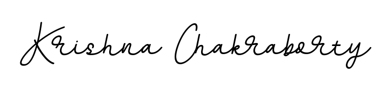 You should practise on your own different ways (BallpointsItalic-DORy9) to write your name (Krishna Chakraborty) in signature. Don't let someone else do it for you. Krishna Chakraborty signature style 11 images and pictures png