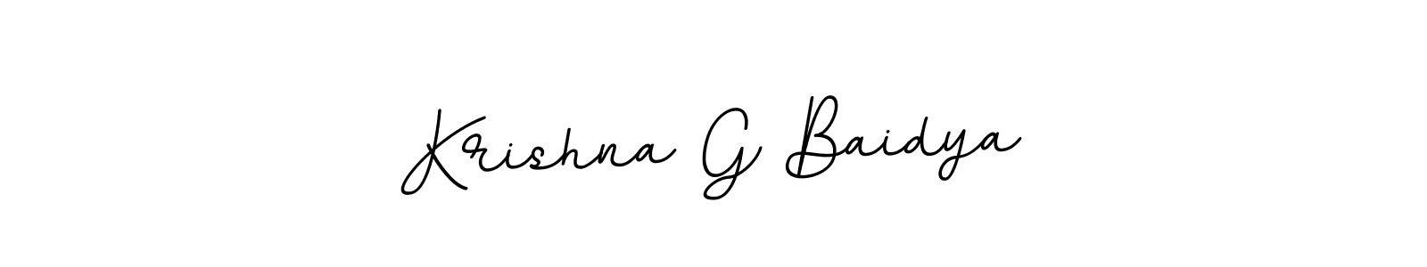 Make a beautiful signature design for name Krishna G Baidya. With this signature (BallpointsItalic-DORy9) style, you can create a handwritten signature for free. Krishna G Baidya signature style 11 images and pictures png