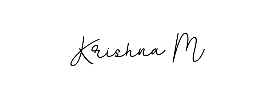 The best way (BallpointsItalic-DORy9) to make a short signature is to pick only two or three words in your name. The name Krishna M include a total of six letters. For converting this name. Krishna M signature style 11 images and pictures png