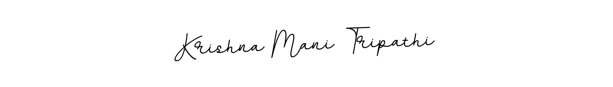 Make a beautiful signature design for name Krishna Mani Tripathi. With this signature (BallpointsItalic-DORy9) style, you can create a handwritten signature for free. Krishna Mani Tripathi signature style 11 images and pictures png