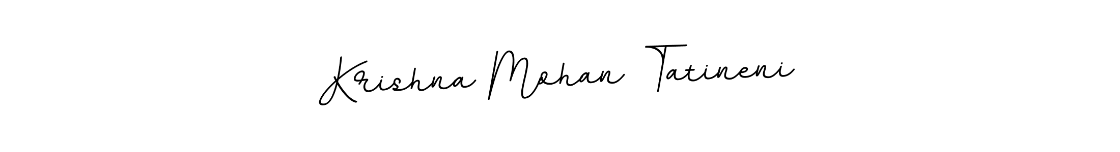 This is the best signature style for the Krishna Mohan Tatineni name. Also you like these signature font (BallpointsItalic-DORy9). Mix name signature. Krishna Mohan Tatineni signature style 11 images and pictures png