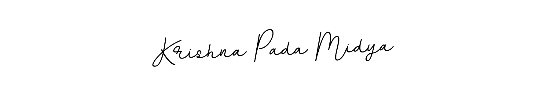 How to make Krishna Pada Midya name signature. Use BallpointsItalic-DORy9 style for creating short signs online. This is the latest handwritten sign. Krishna Pada Midya signature style 11 images and pictures png