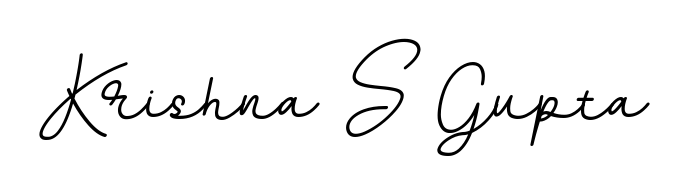 Practice writing Krishna S Gupta with the flow of BallpointsItalic-DORy9 lettering. A fantastic source of inspiration for developing your personal signature style. Krishna S Gupta signature style 11 images and pictures png
