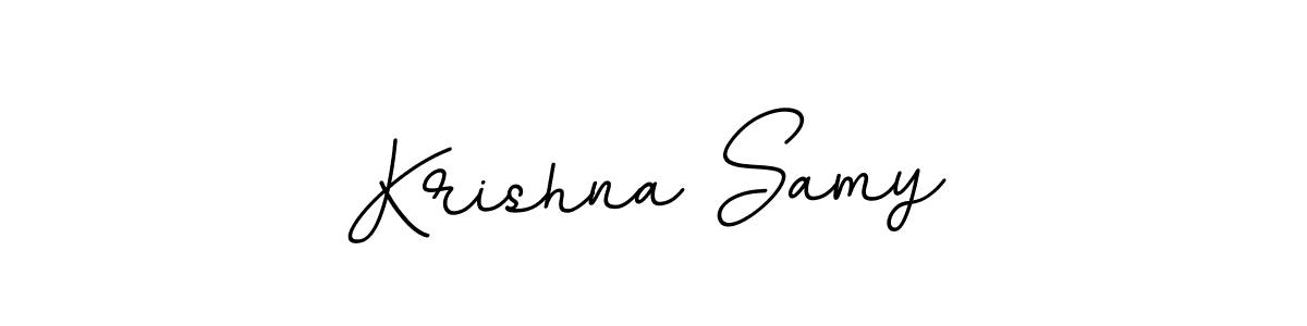 The best way (BallpointsItalic-DORy9) to make a short signature is to pick only two or three words in your name. The name Krishna Samy include a total of six letters. For converting this name. Krishna Samy signature style 11 images and pictures png