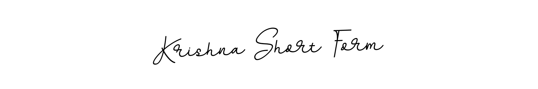 Create a beautiful signature design for name Krishna Short Form. With this signature (BallpointsItalic-DORy9) fonts, you can make a handwritten signature for free. Krishna Short Form signature style 11 images and pictures png