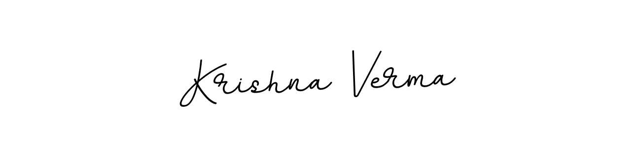 You should practise on your own different ways (BallpointsItalic-DORy9) to write your name (Krishna Verma) in signature. don't let someone else do it for you. Krishna Verma signature style 11 images and pictures png