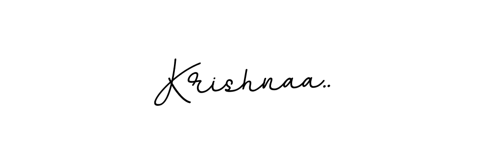 How to make Krishnaa.. name signature. Use BallpointsItalic-DORy9 style for creating short signs online. This is the latest handwritten sign. Krishnaa.. signature style 11 images and pictures png