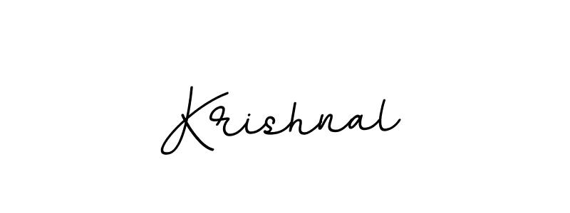 Create a beautiful signature design for name Krishnal. With this signature (BallpointsItalic-DORy9) fonts, you can make a handwritten signature for free. Krishnal signature style 11 images and pictures png