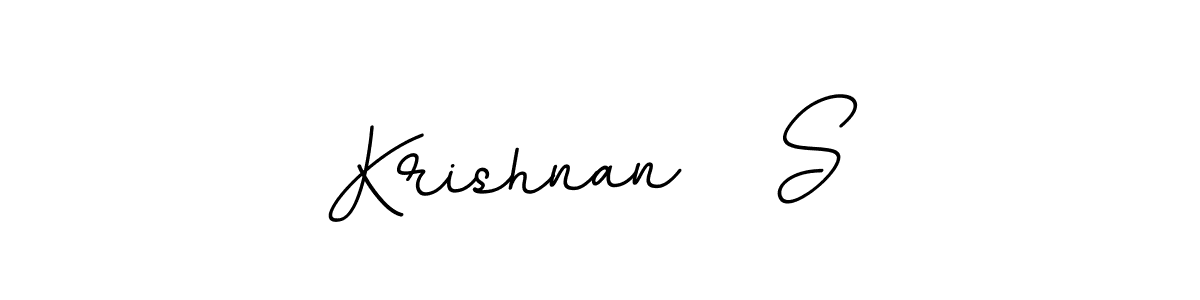 Create a beautiful signature design for name Krishnan   S. With this signature (BallpointsItalic-DORy9) fonts, you can make a handwritten signature for free. Krishnan   S signature style 11 images and pictures png