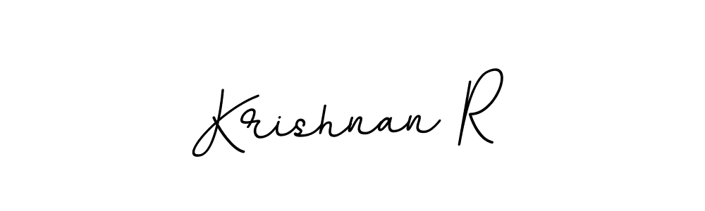 It looks lik you need a new signature style for name Krishnan R. Design unique handwritten (BallpointsItalic-DORy9) signature with our free signature maker in just a few clicks. Krishnan R signature style 11 images and pictures png