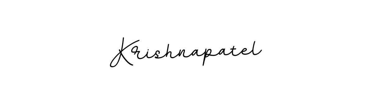 Use a signature maker to create a handwritten signature online. With this signature software, you can design (BallpointsItalic-DORy9) your own signature for name Krishnapatel. Krishnapatel signature style 11 images and pictures png