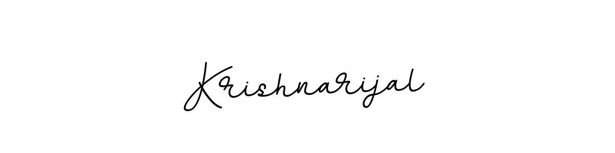 Design your own signature with our free online signature maker. With this signature software, you can create a handwritten (BallpointsItalic-DORy9) signature for name Krishnarijal. Krishnarijal signature style 11 images and pictures png