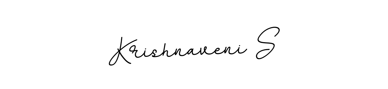 Design your own signature with our free online signature maker. With this signature software, you can create a handwritten (BallpointsItalic-DORy9) signature for name Krishnaveni S. Krishnaveni S signature style 11 images and pictures png