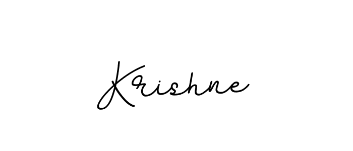 How to make Krishne name signature. Use BallpointsItalic-DORy9 style for creating short signs online. This is the latest handwritten sign. Krishne signature style 11 images and pictures png