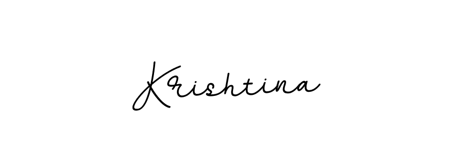 Use a signature maker to create a handwritten signature online. With this signature software, you can design (BallpointsItalic-DORy9) your own signature for name Krishtina. Krishtina signature style 11 images and pictures png